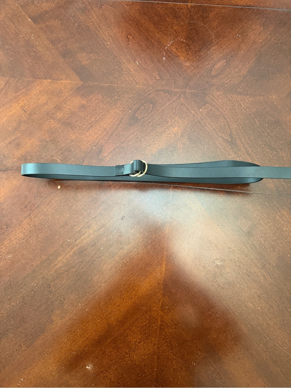 Uniqlo Double Ring (gold) Narrow Leather Belt